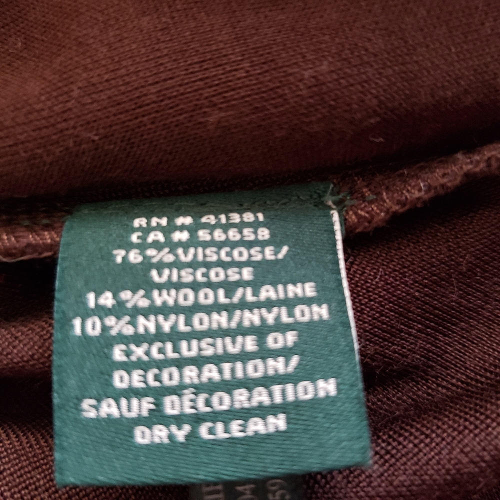Lauren Ralph Lauren Pullover Top Faux Suede Trim - Picture 12 of 12